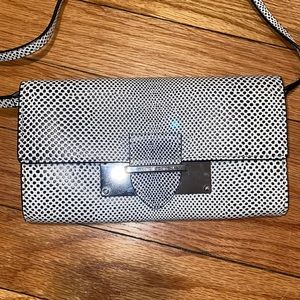Henri Bendel lizard print clutch